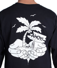 Load image into Gallery viewer, PALMS OF PARADISE LONG SLEEVE - BLACK - AHOY!

