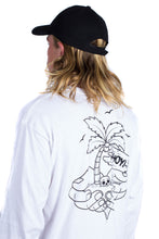 Load image into Gallery viewer, PALMS OF PARADISE LONG SLEEVE - WHITE - AHOY!

