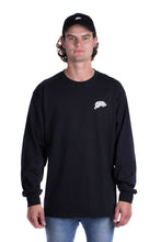 Load image into Gallery viewer, PSYCHEDELIC LOGO LONG SLEEVE - BLACK - AHOY!
